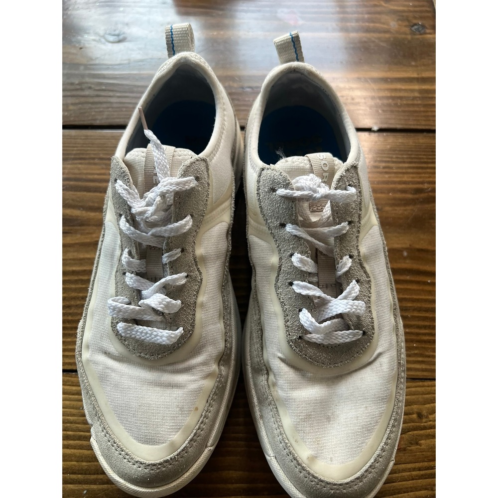 Sorel Kinetic Impact Lace Sneakers Sea Salt White NL4855-125‎ Womens 9